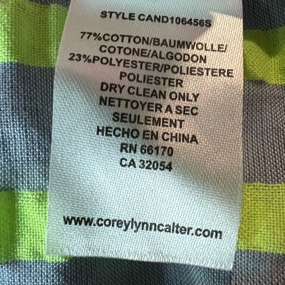 Corey Lynn Calter Anthropologie Bayside Off-The-Shoulder Striped Dress Size XS - Picture 6 of 6